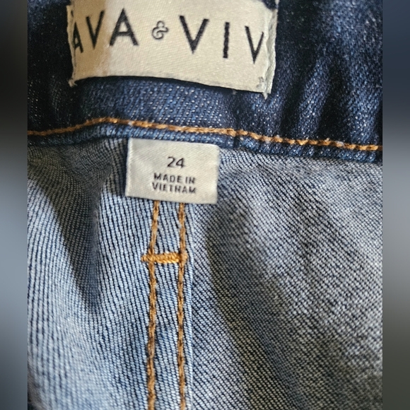 Ava & Viv High Rise Flare Denim Jeans Women Plus Size 24 - Picture 4 of 5